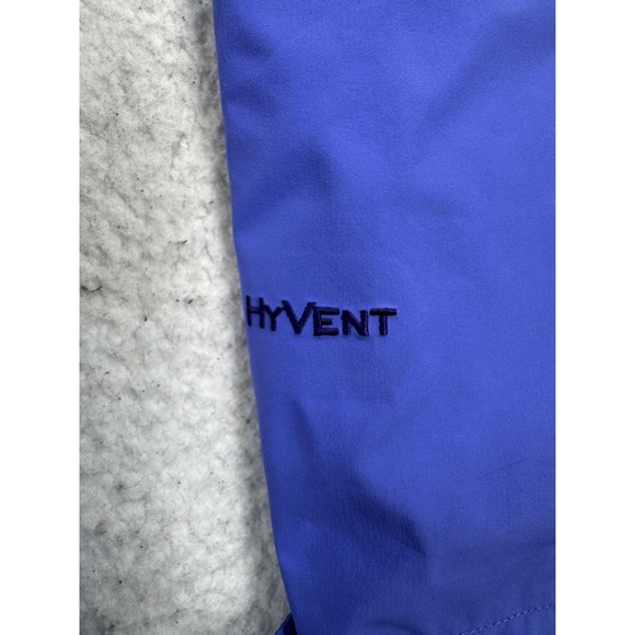 The North Face Jacket Womens Medium Blue HyVent Hooded Waterproof Rain Shell - Picture 4 of 6